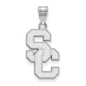 10K White Gold University of Southern California Large Pendant